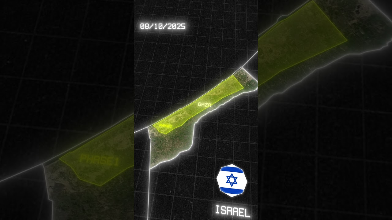 El mapa detallado de la retirada de las tropas israel&iacute;es #geograf&iacute;a