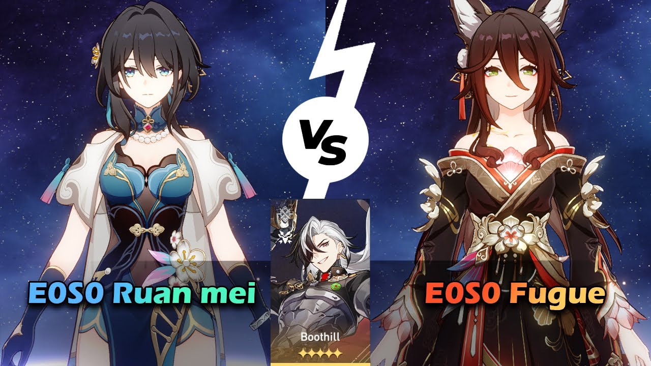 E0S0 Fugue vs E0S0 Ruan mei ft Boothill | MOC12 | Character Comparison | HSR | V2.7|