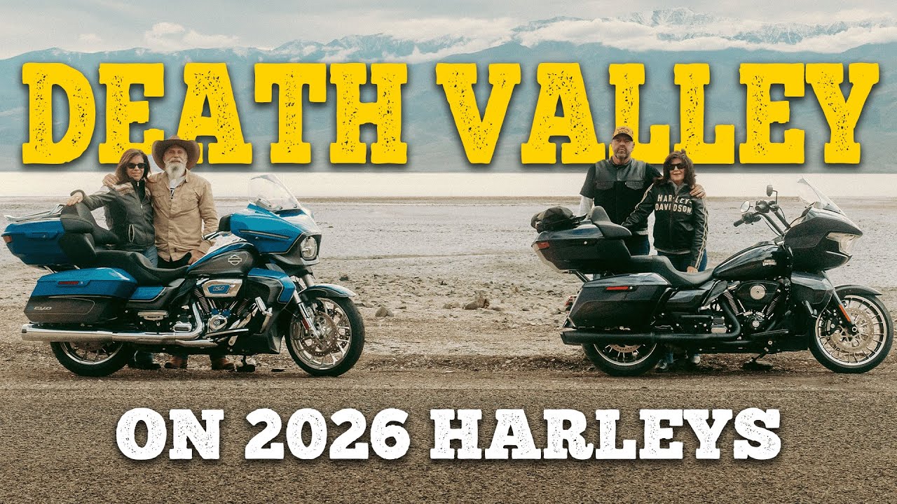 Мы проехали на совершенно новых мотоциклах Harley-Davidson 2026 года до Долины Смерти!