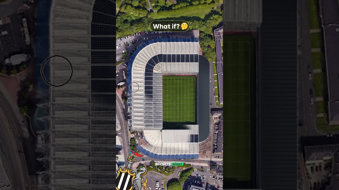 What if we redeveloped Newcastle's stadium - St. James' Park?🫣 #football #stadium #newcastle