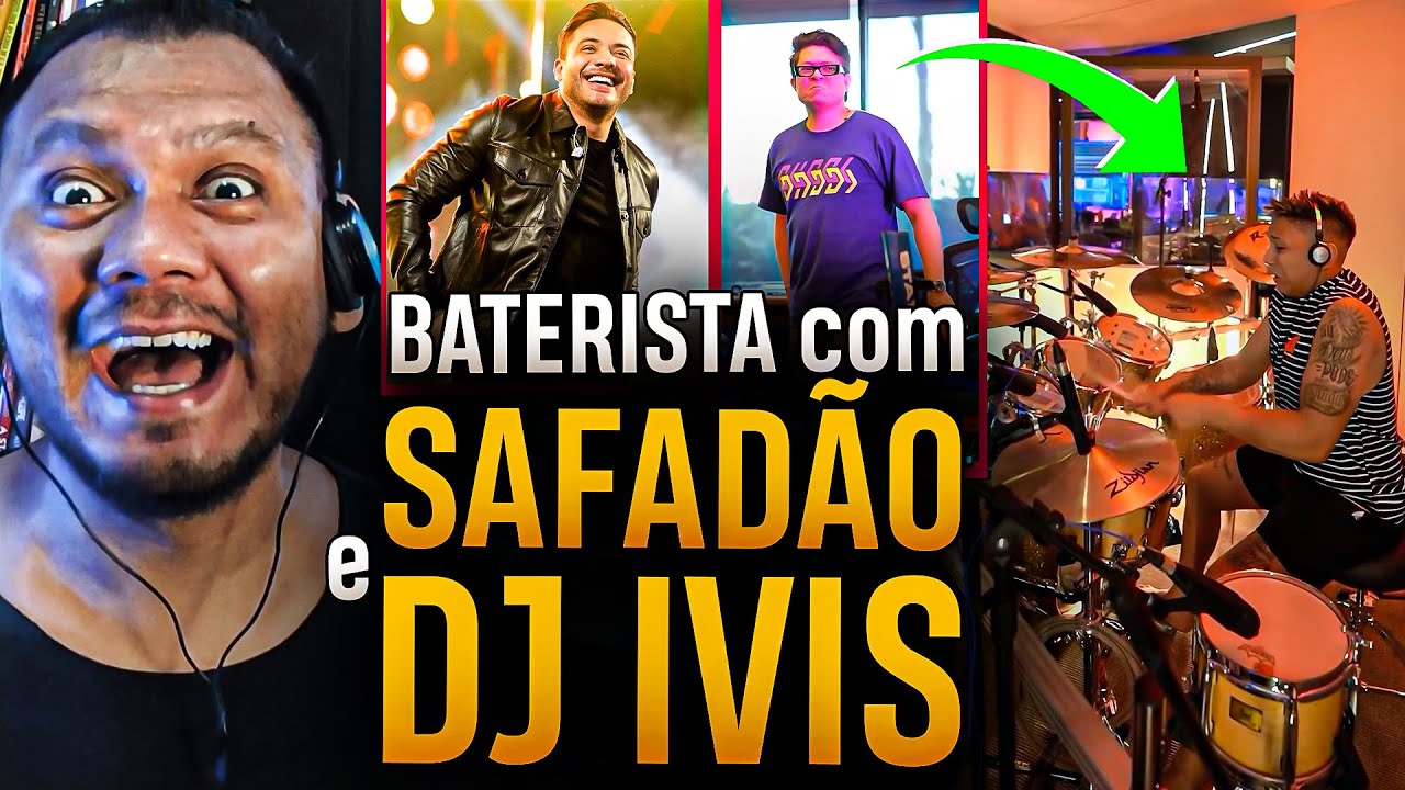Olha este baterista gravando com DJ Ivis e SAFADÃO