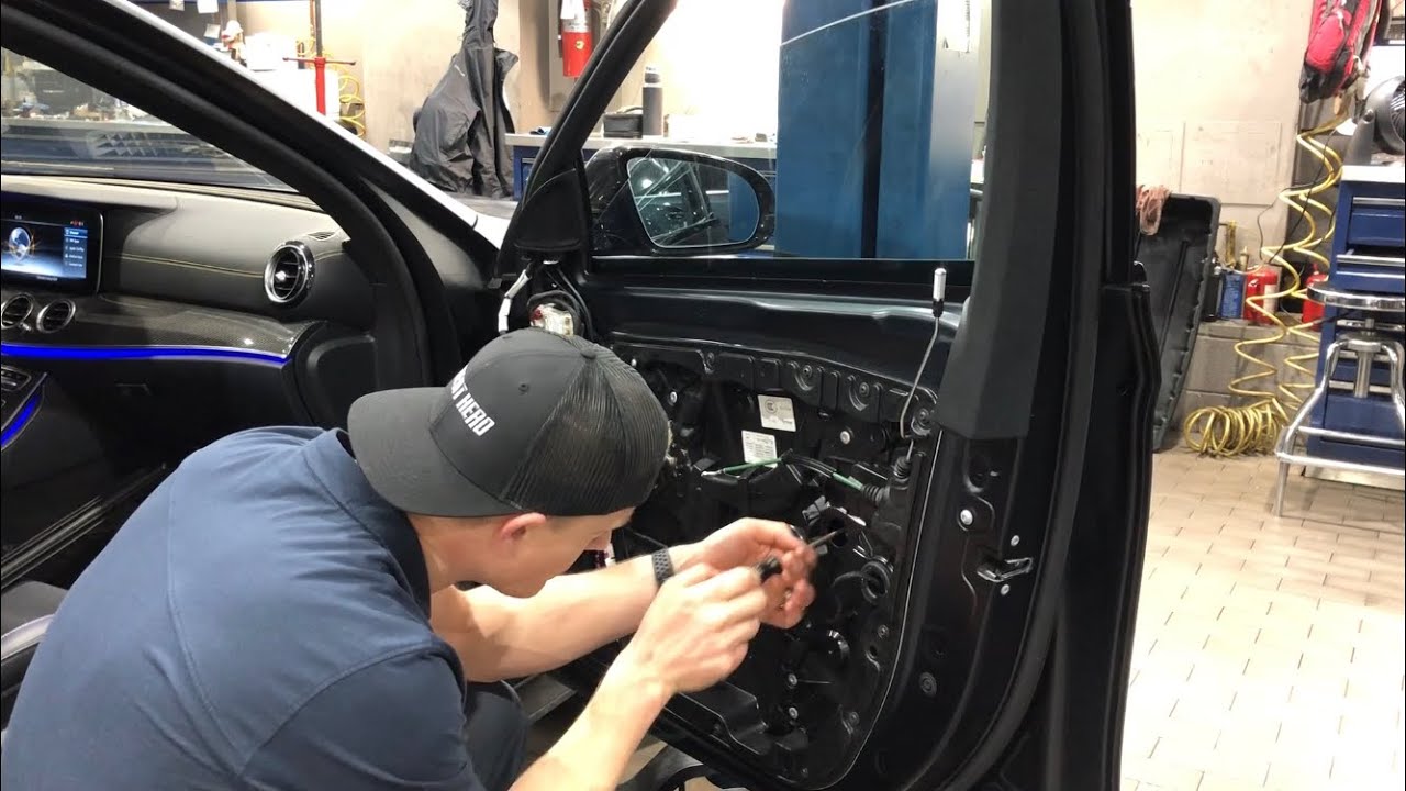 E63s Designo matte paint with PPF dent removal
