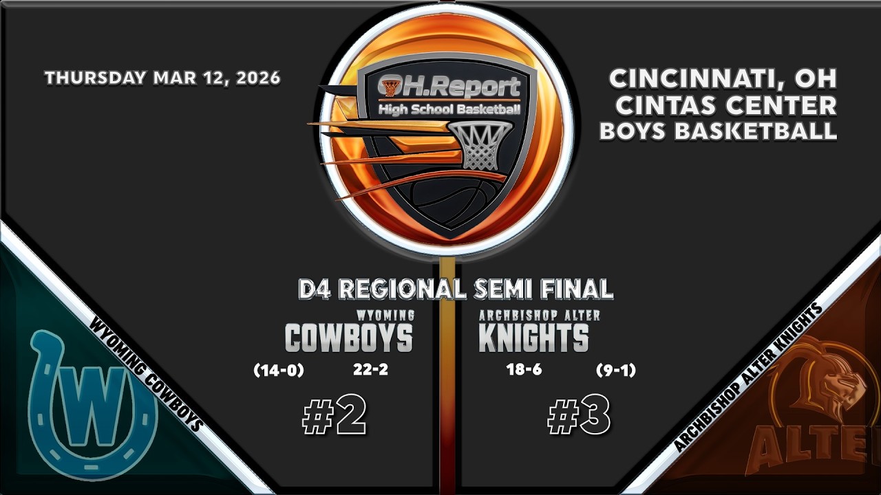 #2 Wyoming (22-2) vs #3 Alter (18-6) - D4 Regional Semifinal Boys Hoops