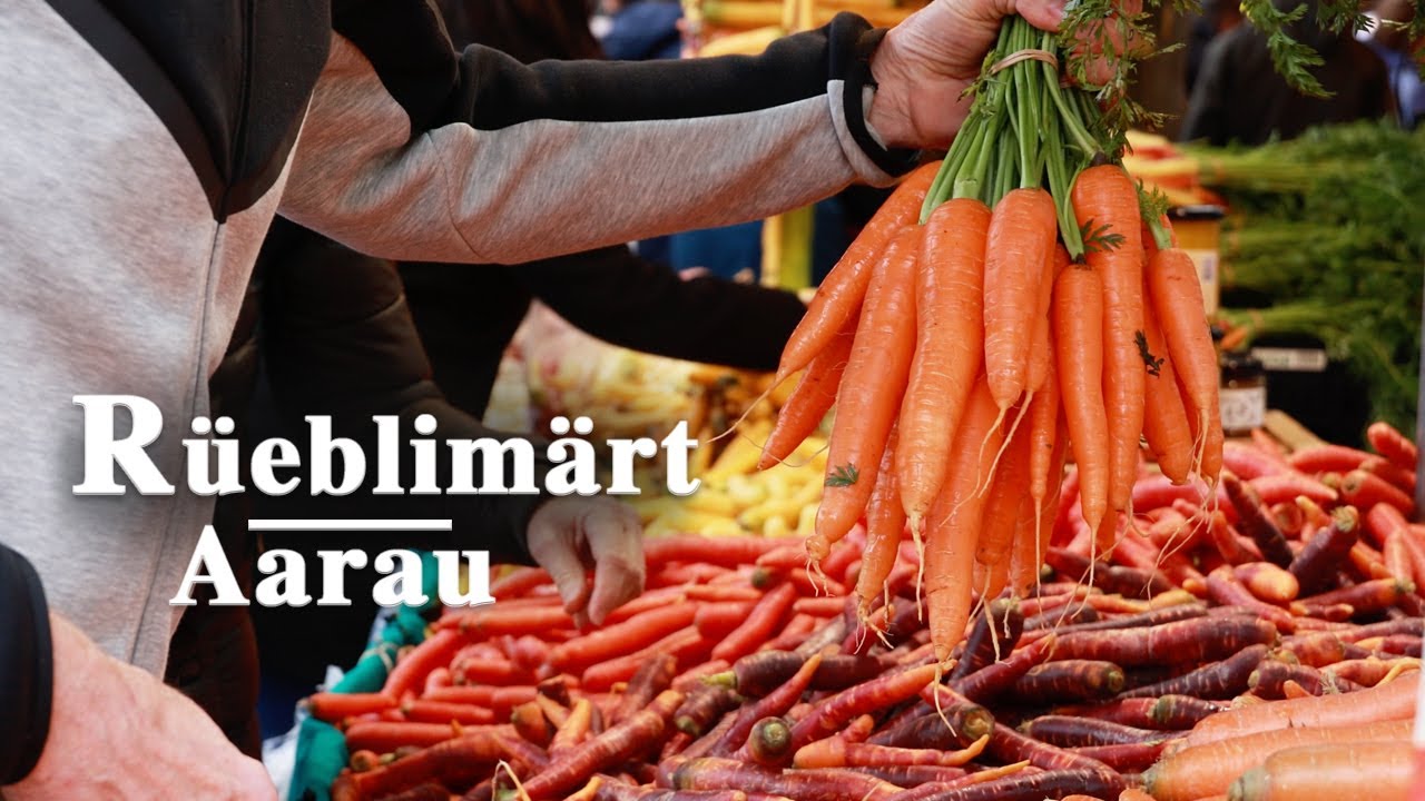 Der schönste Rüeblimärt Europas | Carrot Market | Aarau, Switzerland 🇨🇭