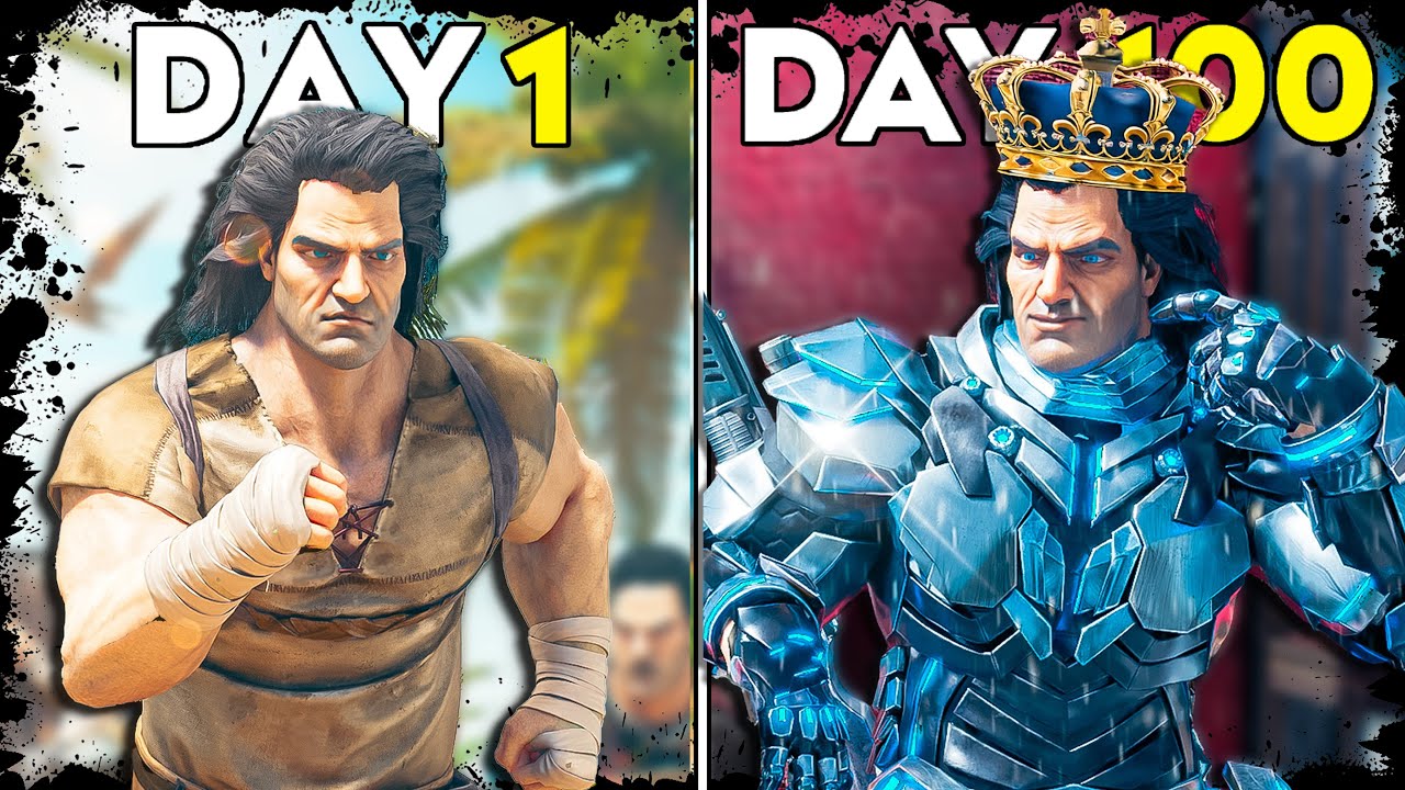 I Survived 100 REAL LIFE Days of Ark PvP