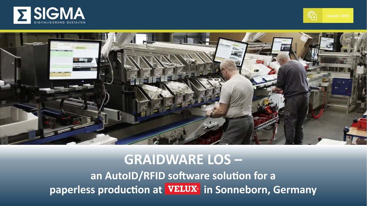 GRAIDWARE LOS – eine AutoID/RFID-Software der SIGMA für die papierlose Fertigung