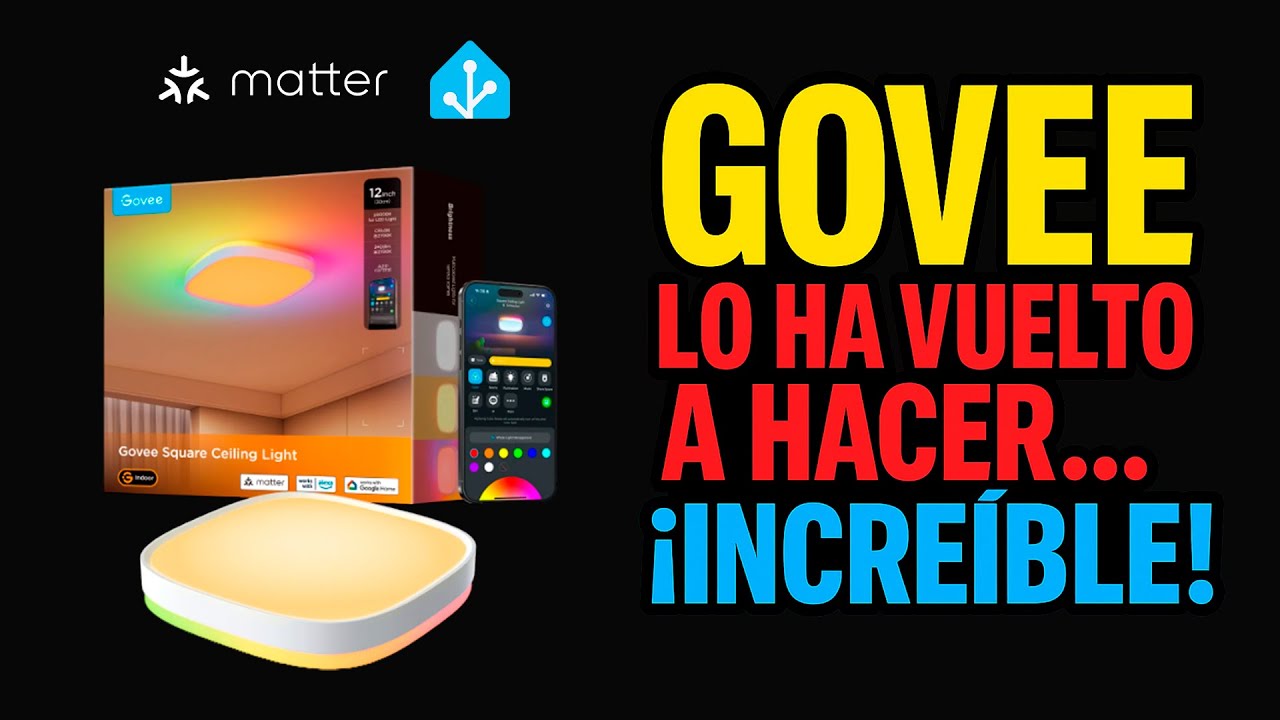 Dale color a tu vida con ESTA lámpara - Govee Square Ceiling Light