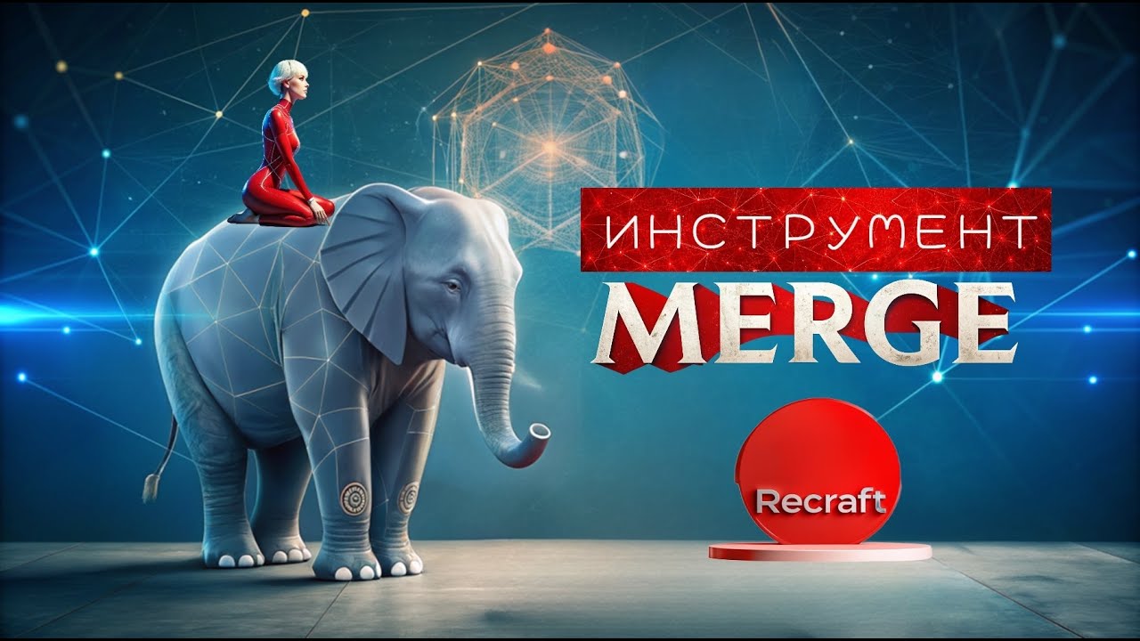 Если по промту не вышло, MERGE – слияние делает коллаж для новых генераций Recraft |Нейросеть рисует