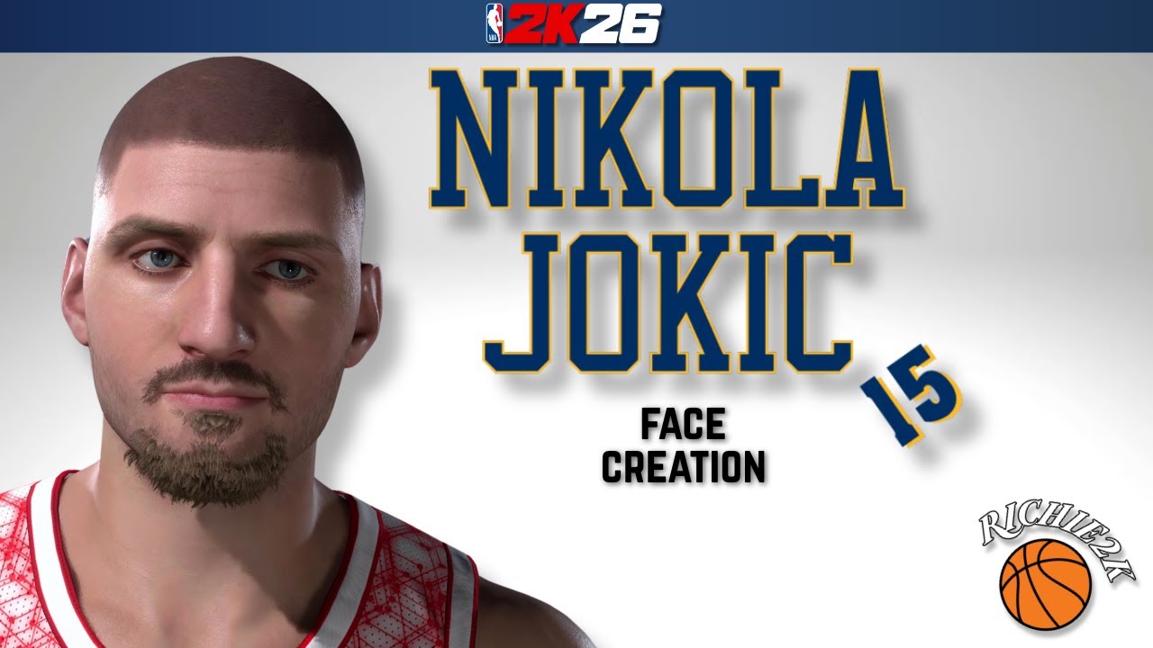 Nikola Jokic Face Creation NBA 2K26