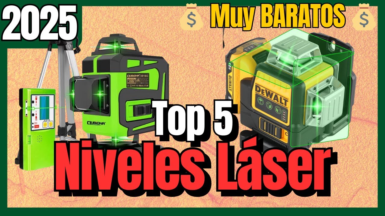 🔥 Los 5 mejores NIVELES LÁSER BARATOS de Aliexpress [2025] 4D, Rayo Láser, Para Construcción