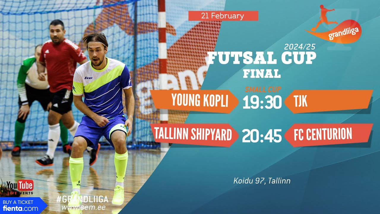 Grandliiga Futsal Cup FINALS (2024/25) live stream 21-02-2025