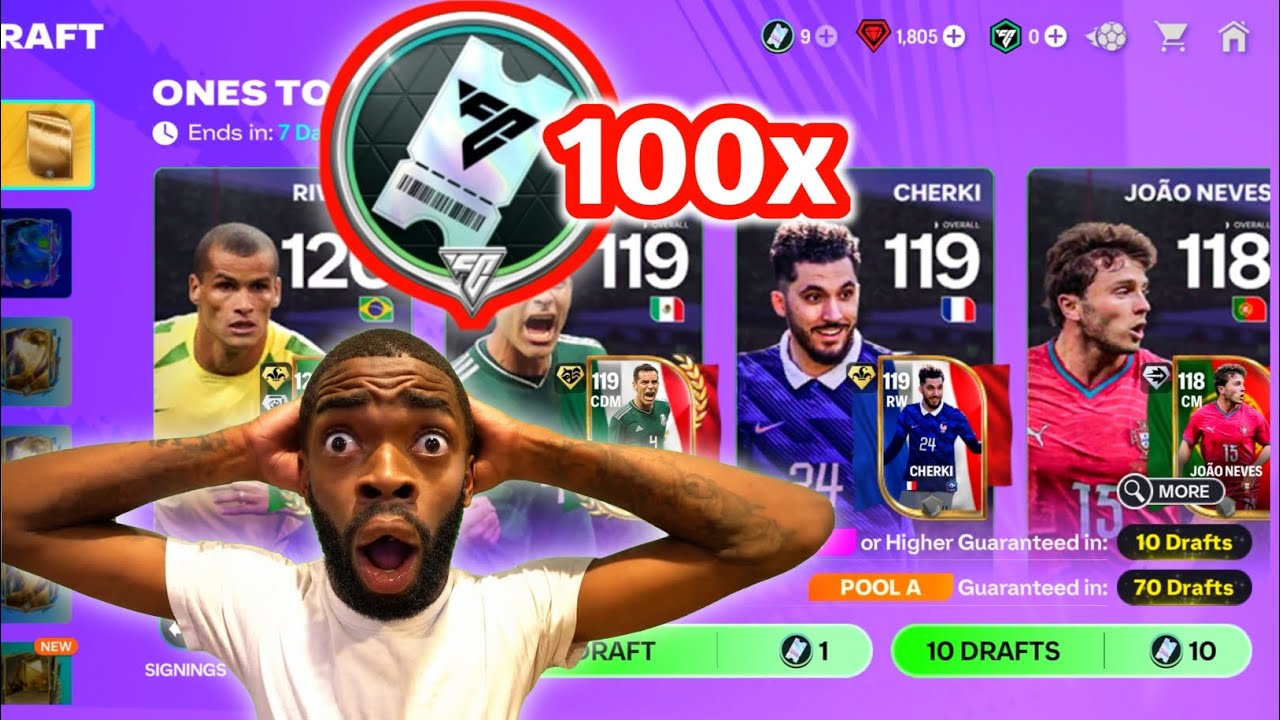 EA FC MOBILE 26 &bull; I Opened 100x Draft Voucher Pack Opening 💥🤯!! #fcmobile #fifamobile 