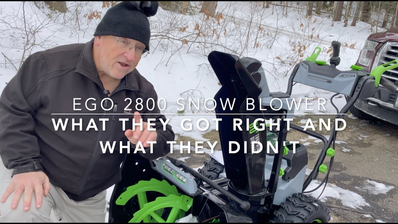 EGO 2800 Snow Blower:  What They Got Right and What They Didn't