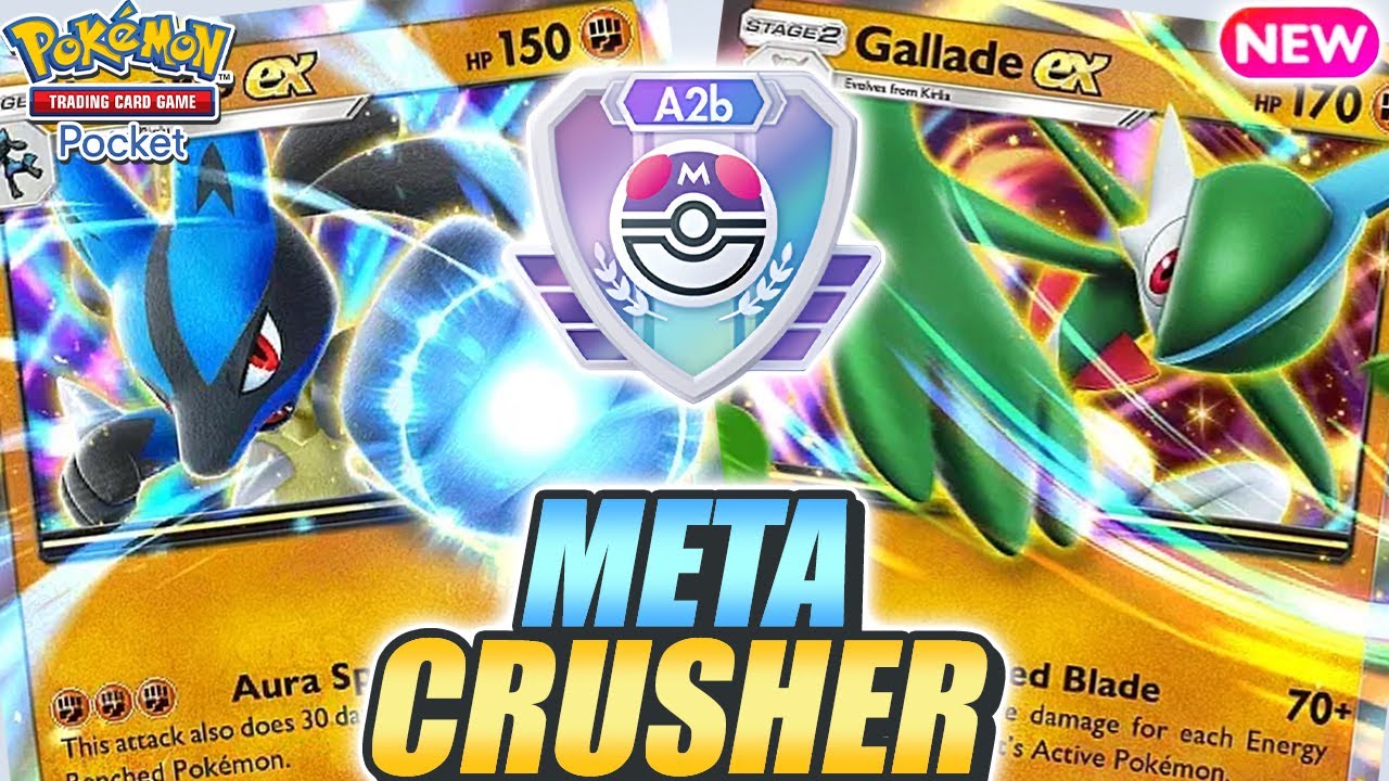 ANTI META ! LUCARIO & GALLADE are AMAZING in New RANKED Mode ! - Pokemon TCG Pocket