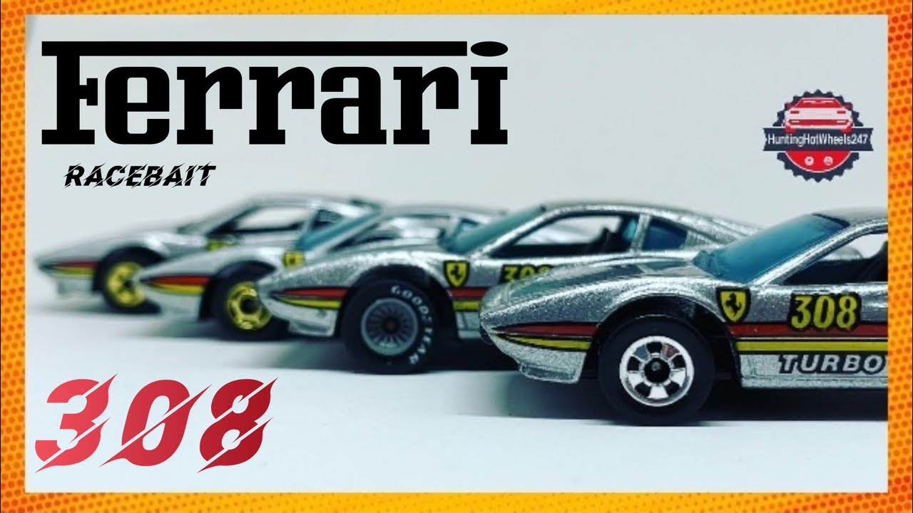 Hot Wheels FERRARI⚡️Ferrari Racebait 308 🔥 Variantes Flying Colors [VINTAGE] #viral