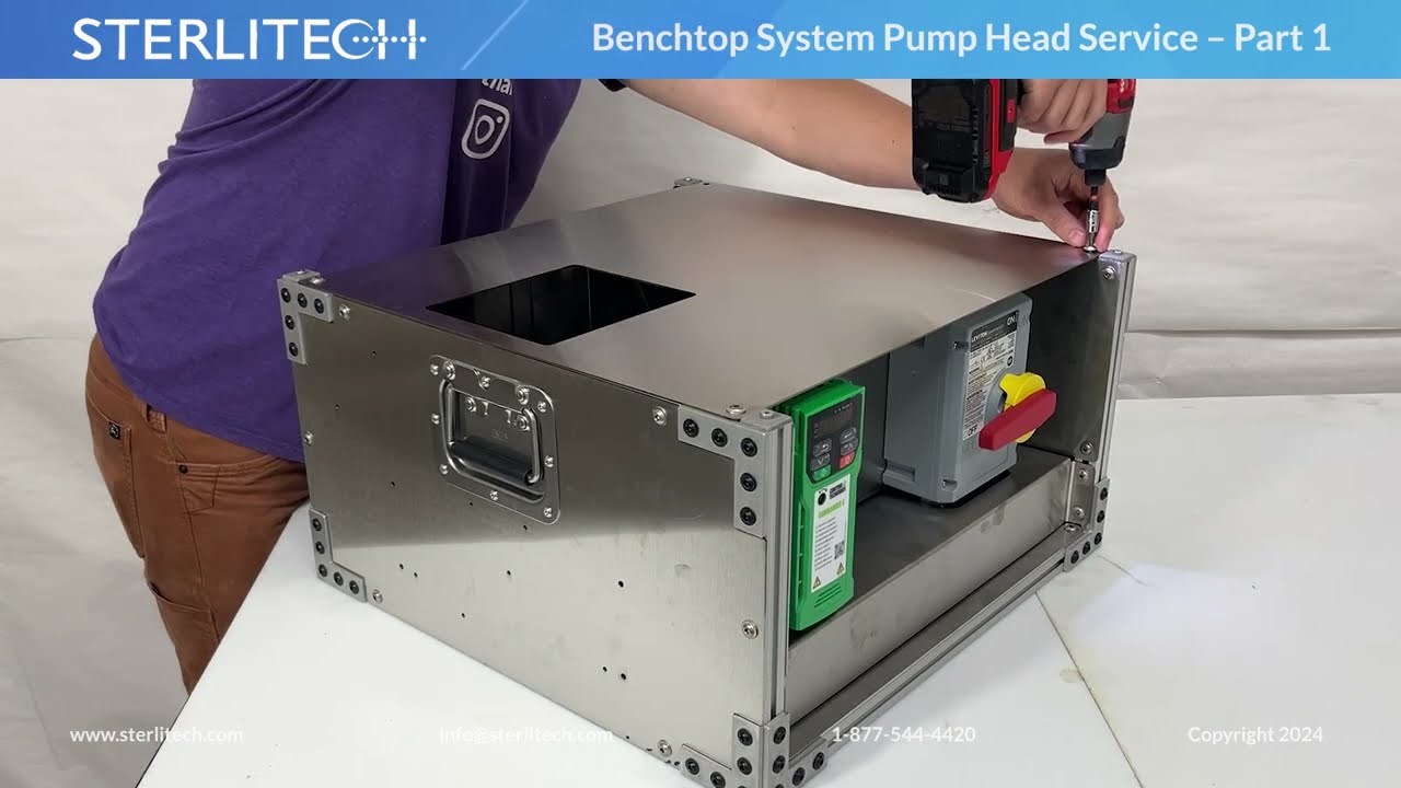 Sterlitech Benchtop System Pump Head Service Part 1