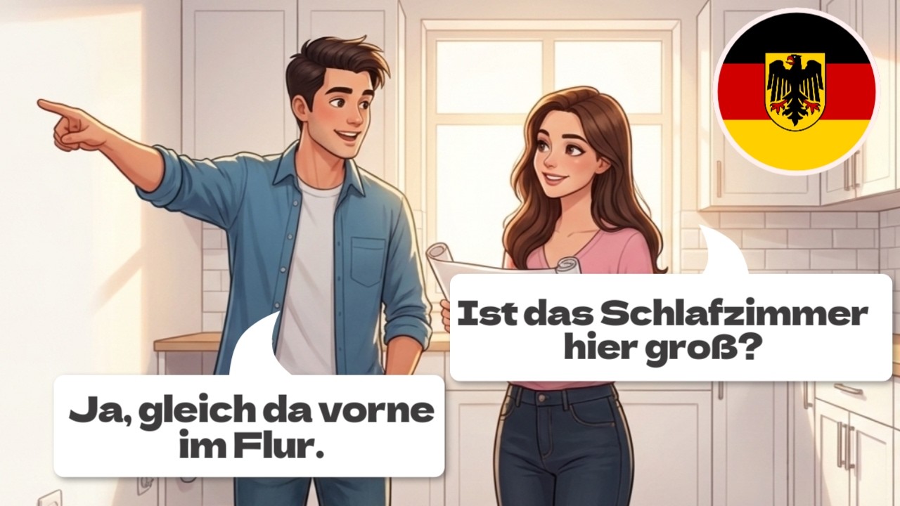 🇩🇪 НемецкИй A1-A2. Урок 12: Wohnungssuche И Miete. 20 мИнут реального общенИя.