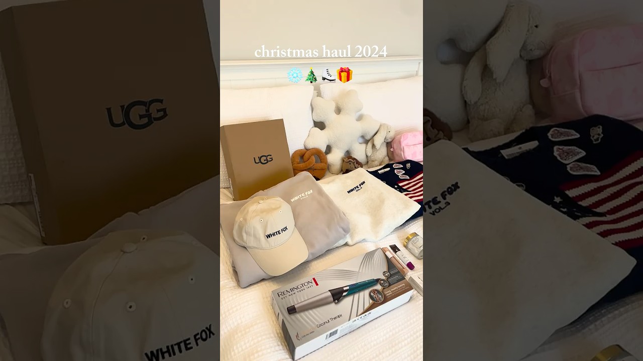 christmas haul 2024!! I&rsquo;m so unbelievably grateful for EVERYTHING!! ❄️🎄⛸️🎁