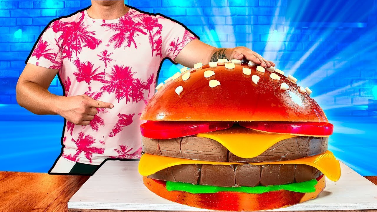 Giganti Hamburger Gommoso | Come realizzare i Hamburger Gommoso fai-da-te più grandi del mondo