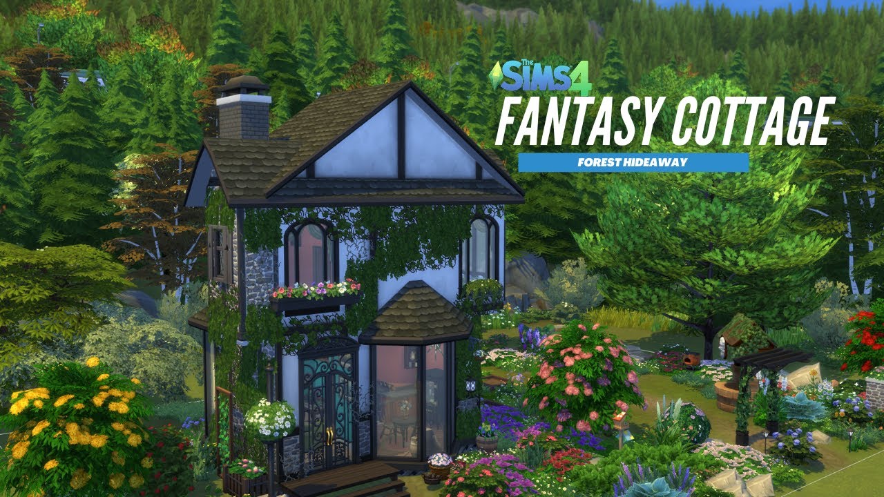 Fantasy Cottage 🌺 [No CC] | Sims 4 Speed Build | Cottagecore