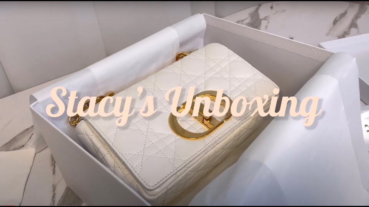 [Stacy's Unboxing] Dior White Caro Bag🤍 디올 카로백 화이트🤍