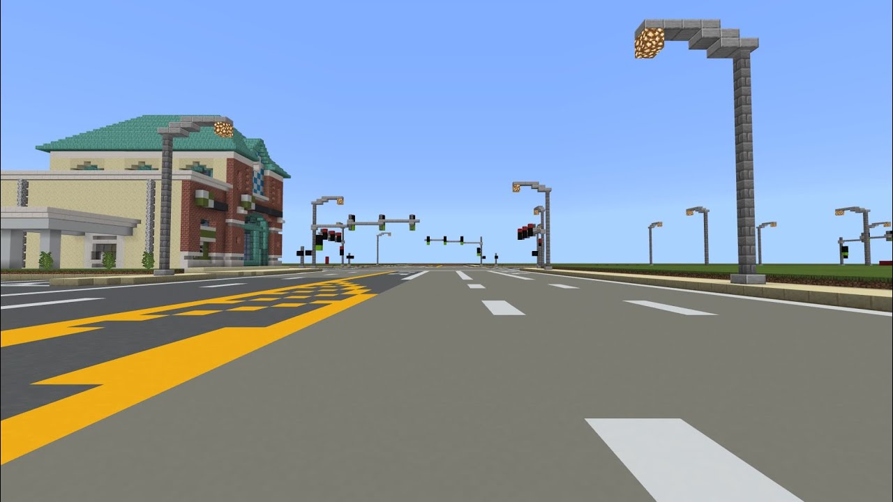 Minecraft: Road Work - Episode 2 - Intersection Complete! (Speed Build)