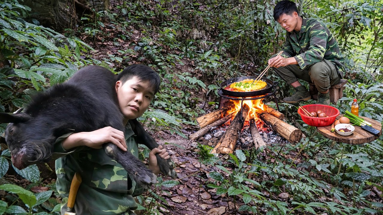 200 Days Survival Challenge: Catching Fish, Trapping & Hunting Wild Animals