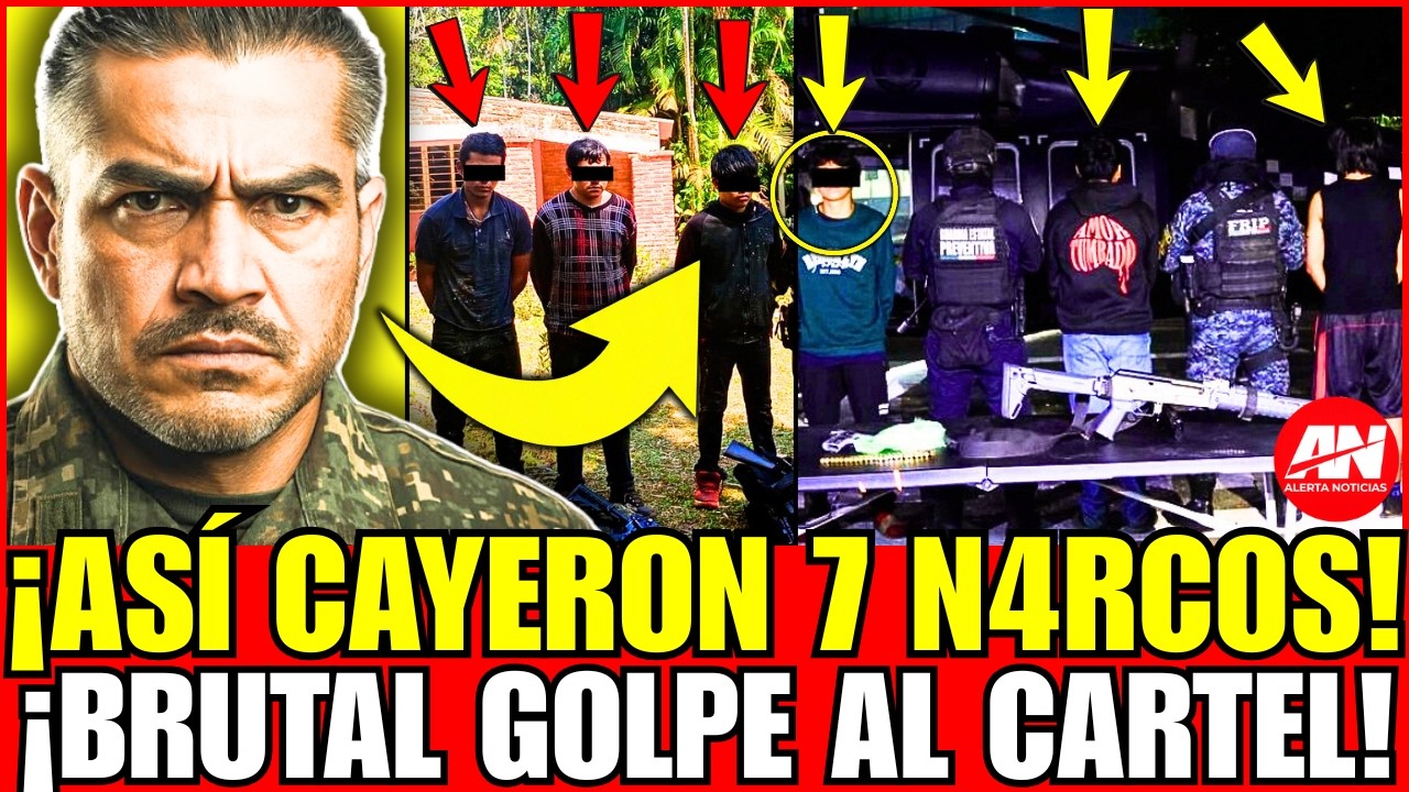 ¡HARFUCH REVIENTA AL CÁRTEL CHIAPAS-GUATEMALA: 7 SICARIOS CAPTURADOS CON ARSENAL DE GUERRA!