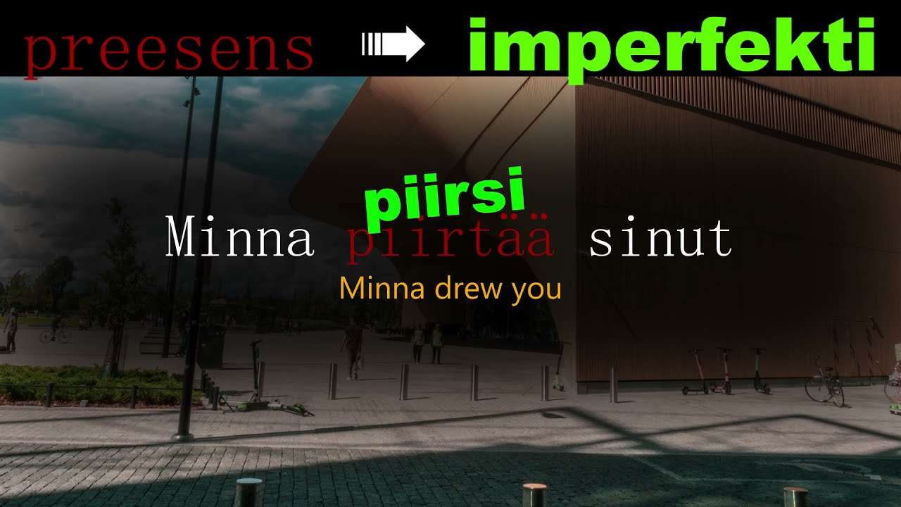 From present to past tense - Finnish