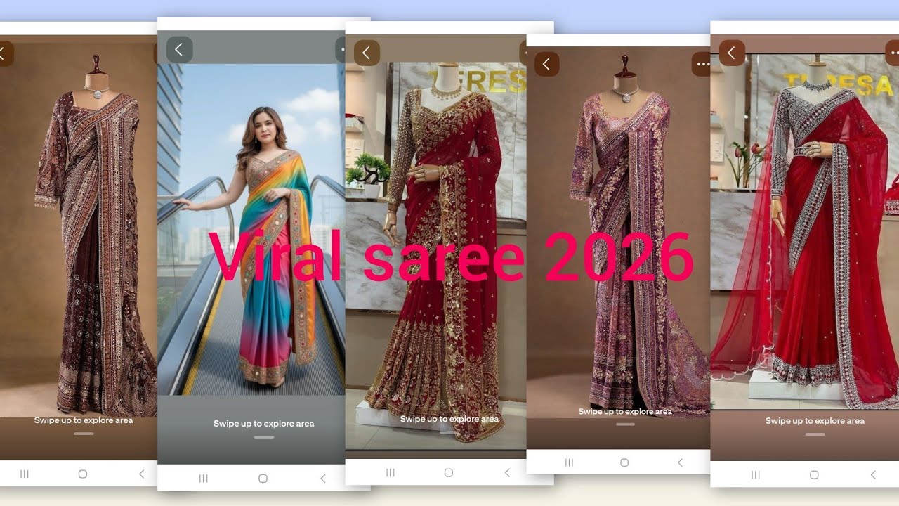 💯🤔👉trending viral new model saree collectionBridal ideasforevery womanding#youtubeshorts #partywear 