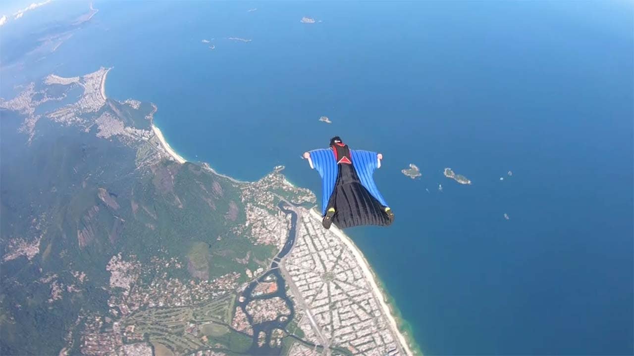 Wingsuit Above Rio De Janeiro