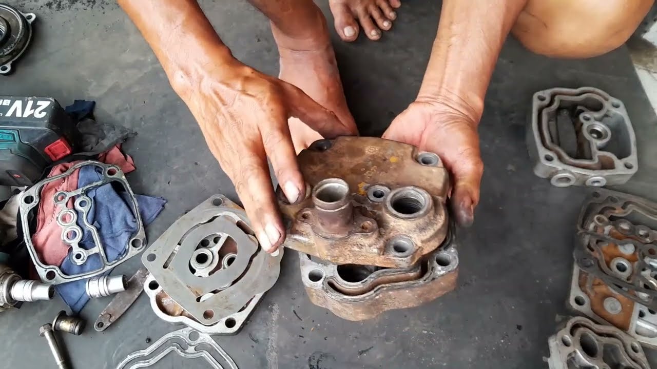 PERBAIKI KOMPRESOR ISUZU GIGA FVZ  PART 3