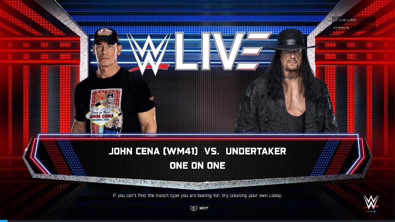 WWE 2K25 John Cena vs Undertaker