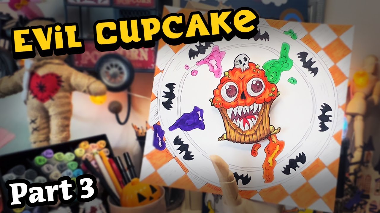 The evil cupcake | Easy DIY 3D paper craft | Part 3
