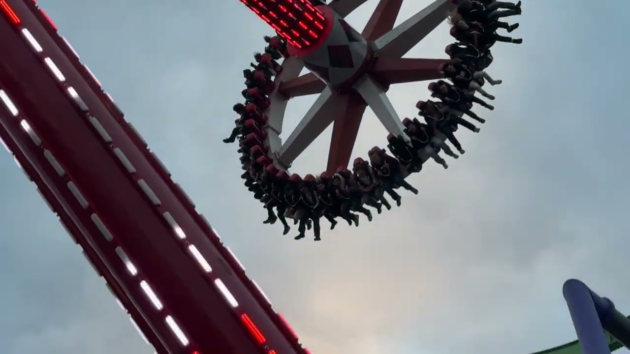 Christopher ride sixflags hallowed gest freight 2025