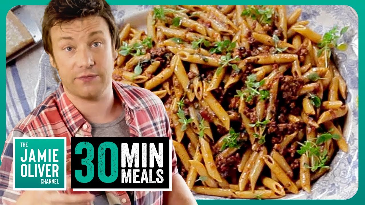 Full Episode | Penne Pasta Pork Ragu Recipe PLUS Dessert | Jamie Oliver 30 Minute Meals