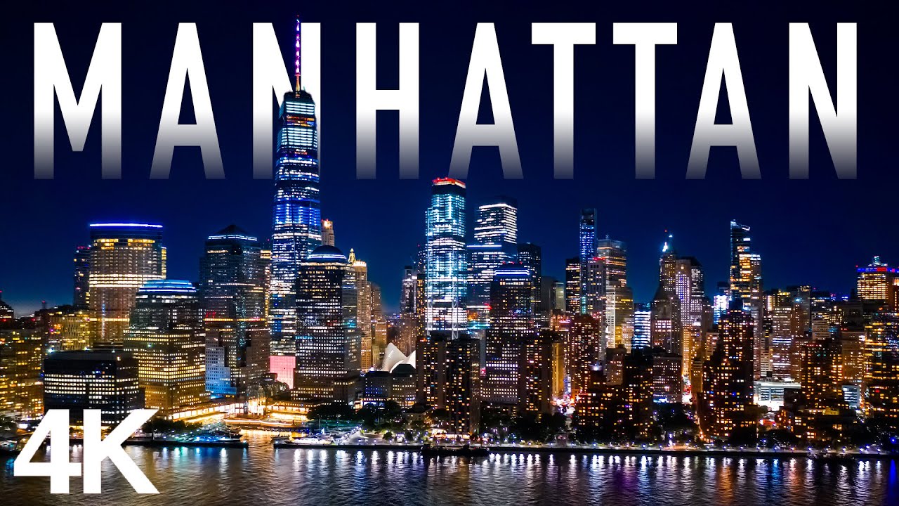 Manhattan 4K Drone Views | Explore the Skyline, Times Square & Historic Sights | Cinematic Music