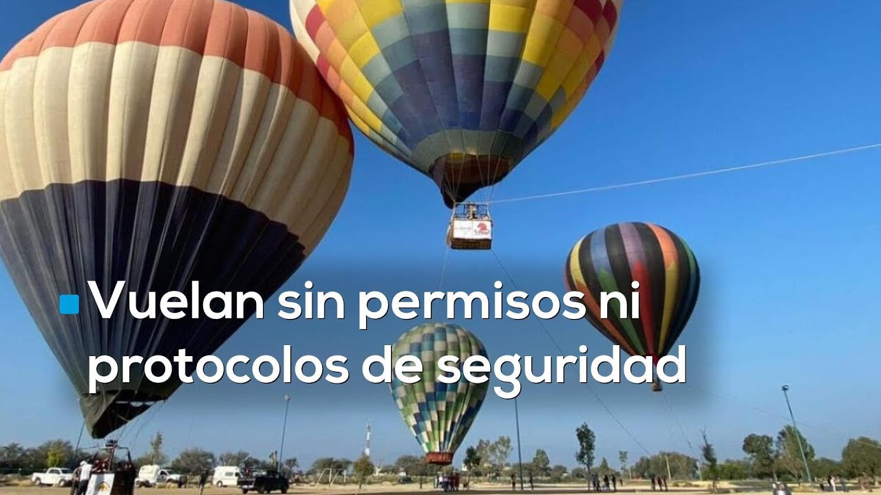 Vuelan sin permisos ni protocolos de seguridad | Volar en globo es un riesgo en Teotihuacán 🎈