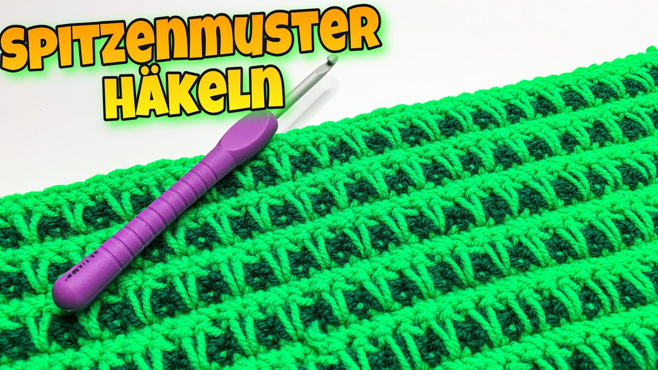 Einfaches Spitzenmuster - Häkeln | perfekt für Decken