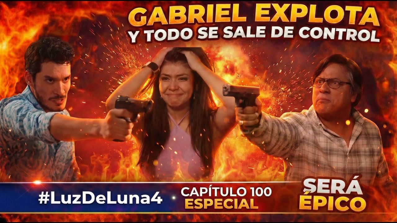Avance del capitulo 100 Luz de Luna 4 la Despedida | 🔥Gabriel explota y todo se sale de control⚠️