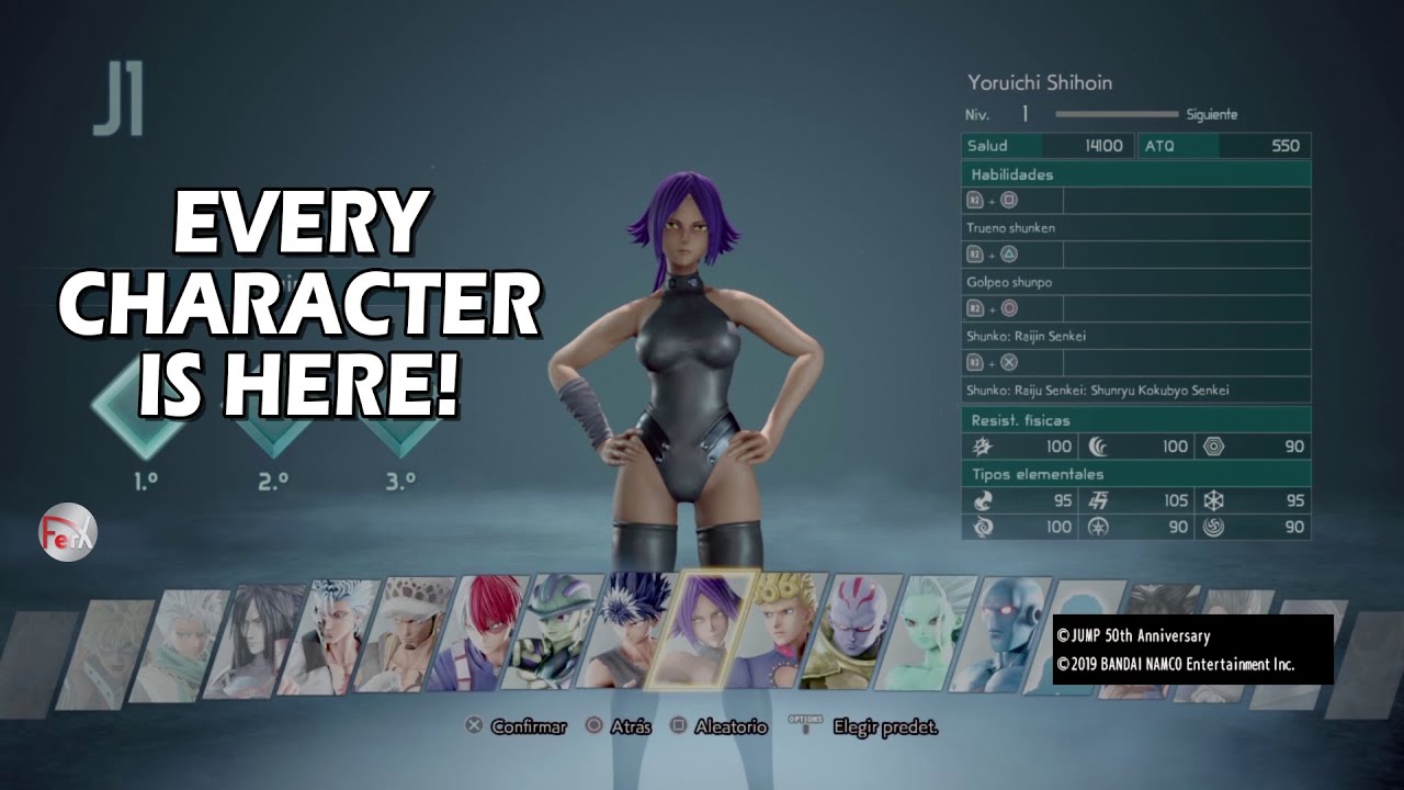 Jump Force - Characters List including Characters Pass 1 & 2 + Stages! [PS4]