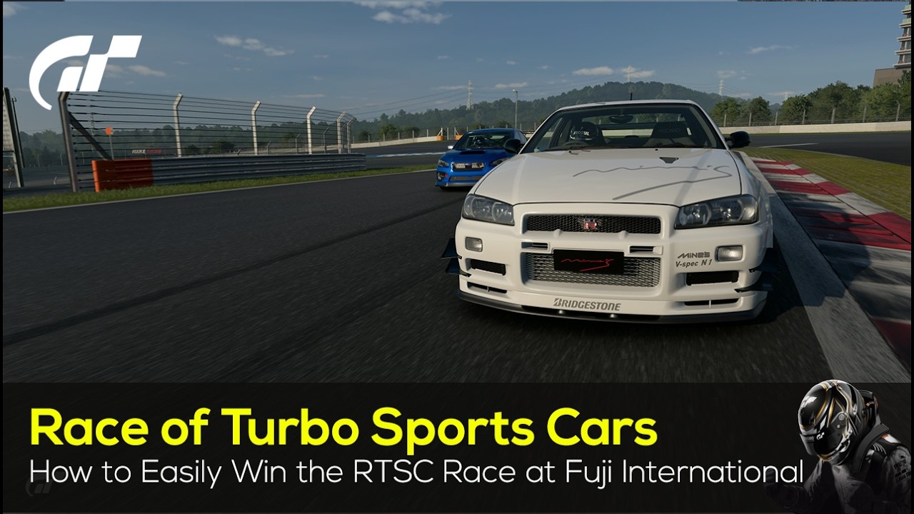 Как выиграть гонку Turbo Sportscars на трассе Fuji International (сложный уровень 1.68) - #grantu...