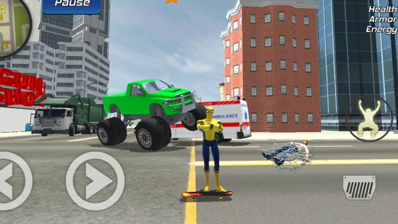 Super Spider Rope - Flying Spider Rope Hero Gangster Crime City Android GamePlay HD