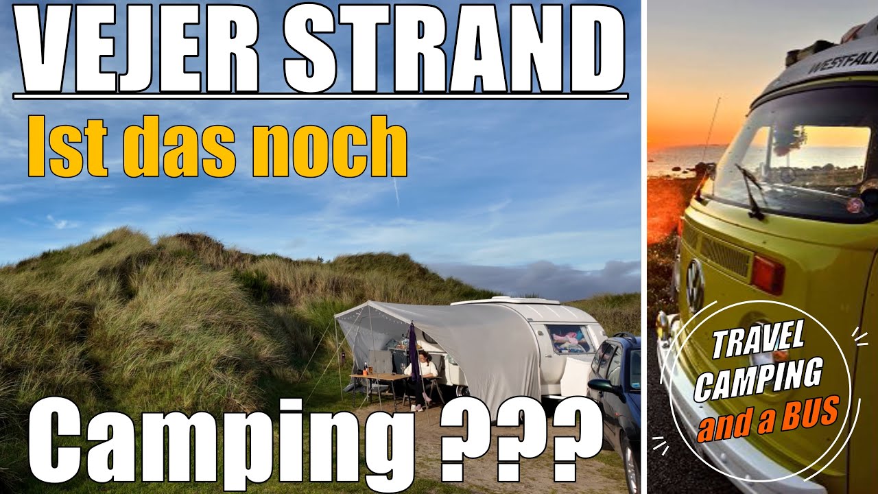 🇩🇰VEJERS STRAND CAMPINGPLATZ in den DÜNEN Wohnwagen Mostard Yvonne Blavand Dänemark 4K NATURCAMPING