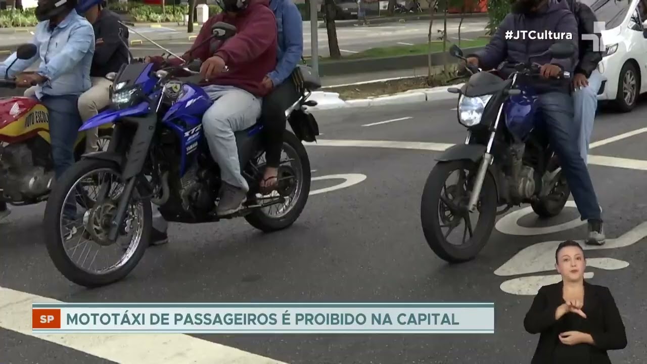 Prefeitura de São Paulo apreende motos de mototáxi após suspensão judicial