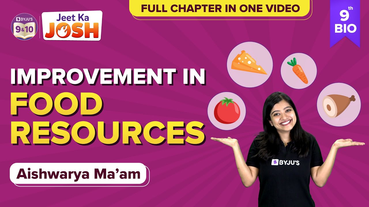 Improvement in Food Resources in One-Shot Class 9 Biology (Concepts+Menti Quiz) | BYJU'S Class 9