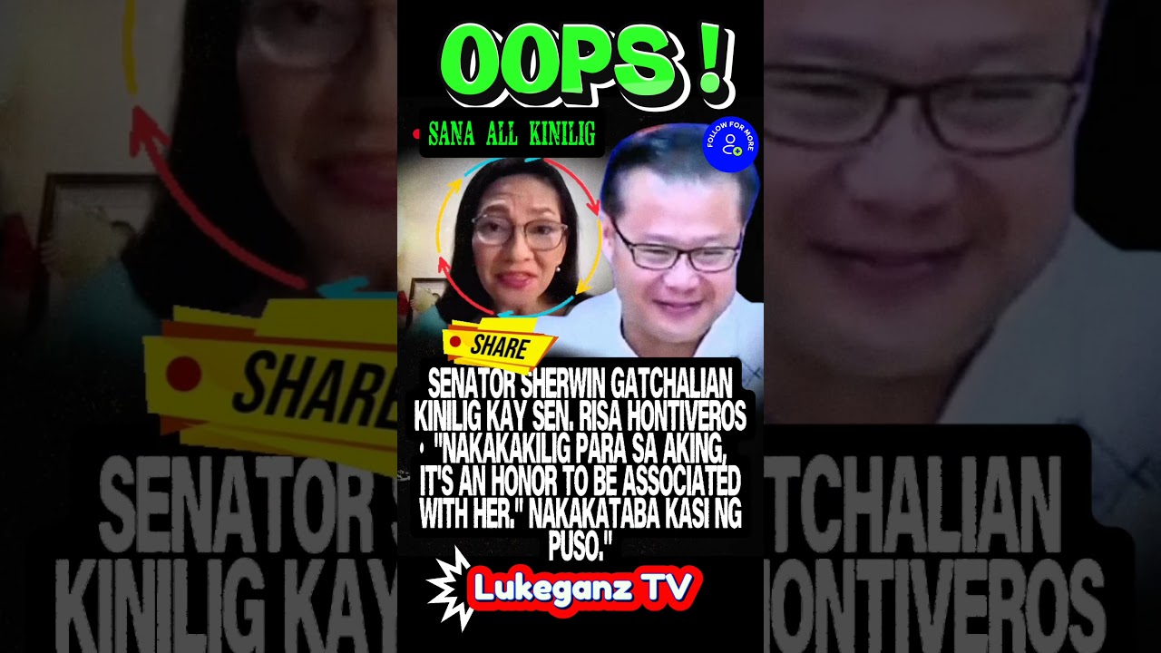 OOOPS! SEN. GATCHALIAN KINILIG KAY SEN. HONTIVEROS!#highlights#news#viral#funny#politics#shorts
