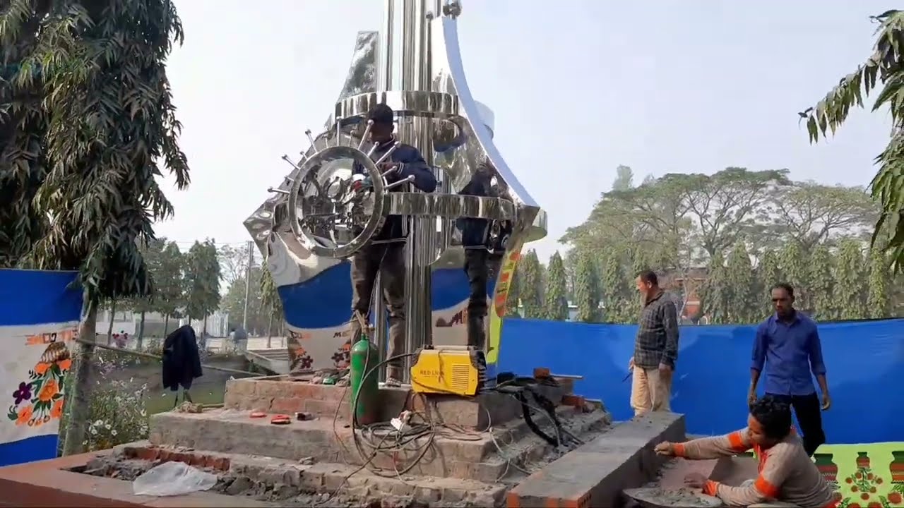making stainless steel simbol for College. diy project. 2023.
