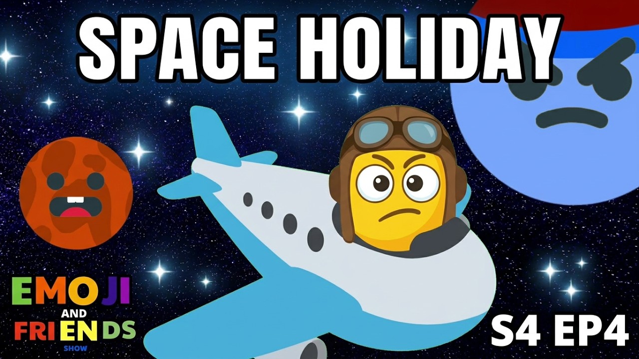 Flying on holiday (Season 4 Episode 4) Emoji and Friends Show