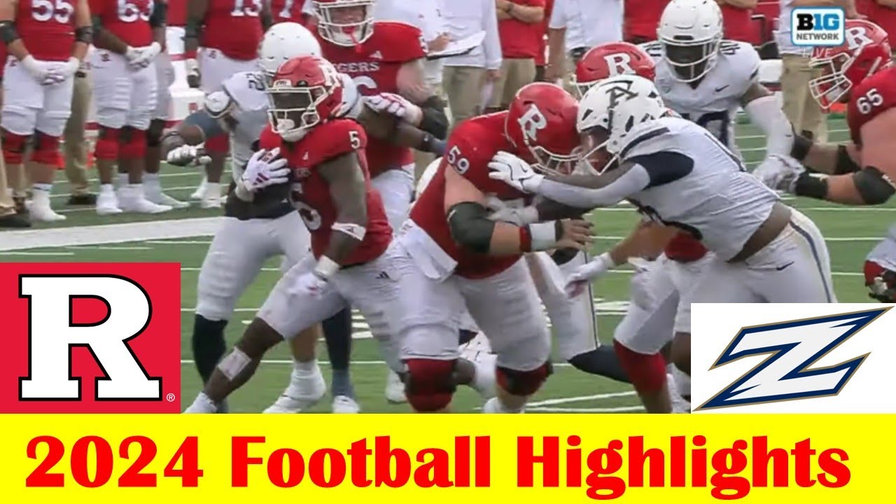 Akron vs Rutgers Football Game Highlights 9 7 2024